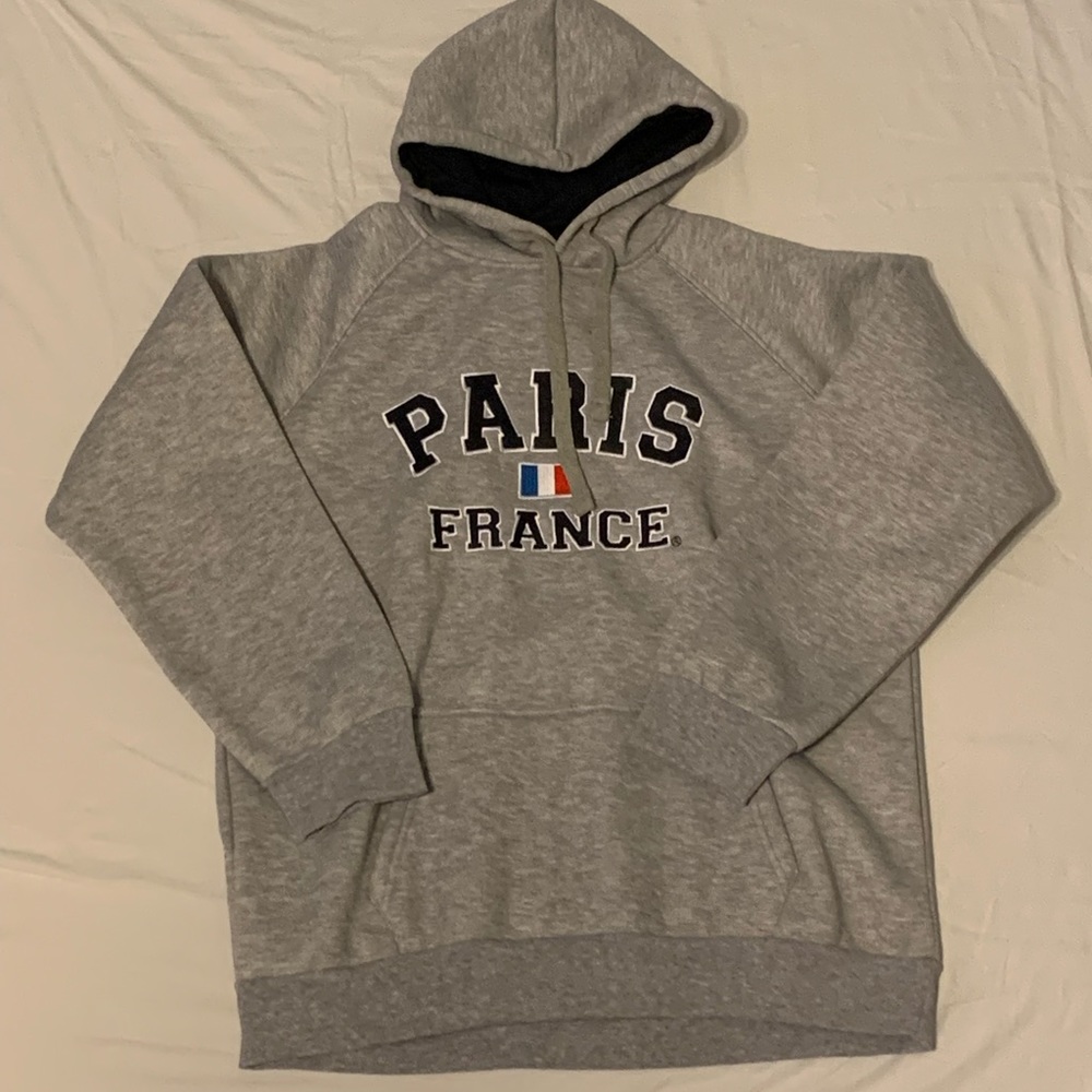 Paris, France Hoodie XL Gray